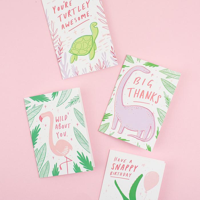 Flamingo "Wild About You" Greeting Card