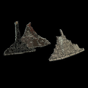 Le Seigneur des Anneaux Pack 2 Pin's Minas Tirith & Mt. Doom