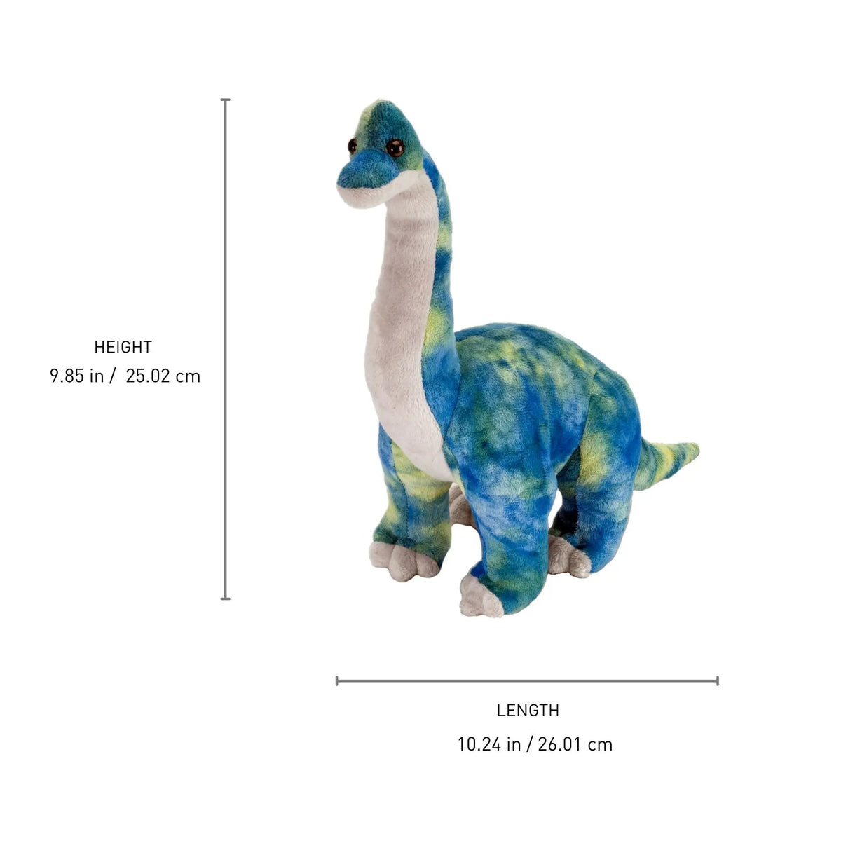 Wild Republic Dinosauria Brachiosaurus Stuffed Animal - 10" Stuffed Animals