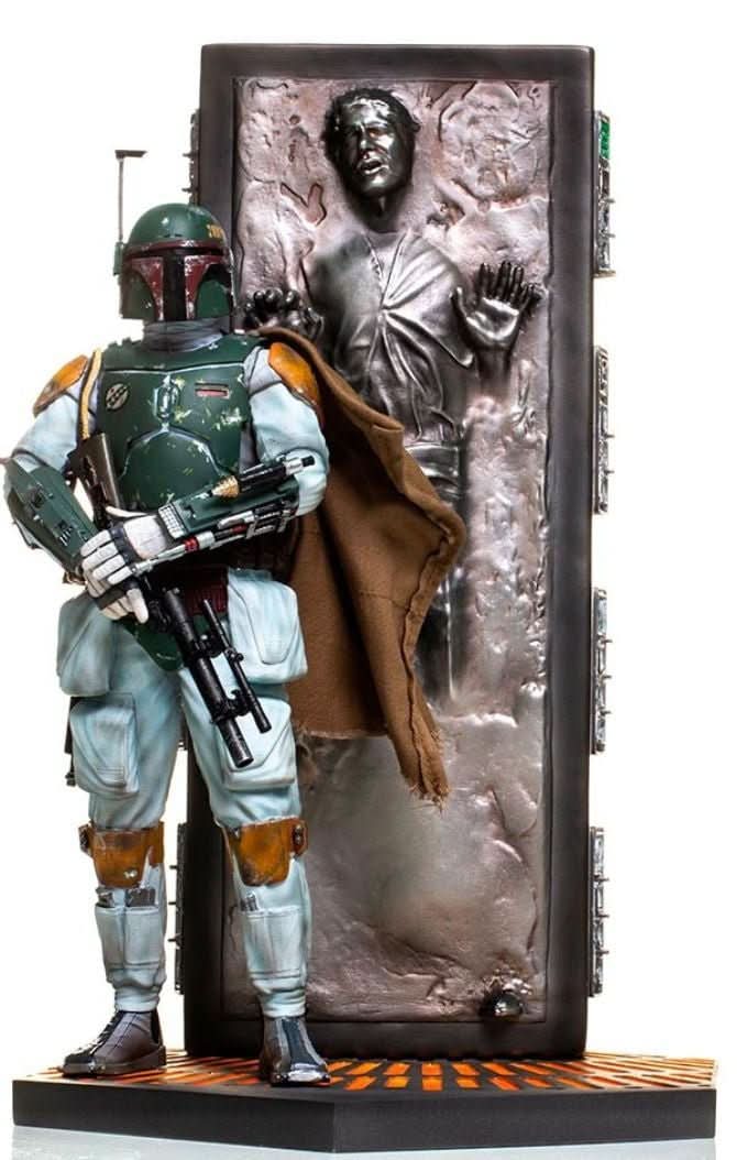 Statue Boba Fett & Han Solo in Carbonite Deluxe - Star Wars - Art Scale 1/10