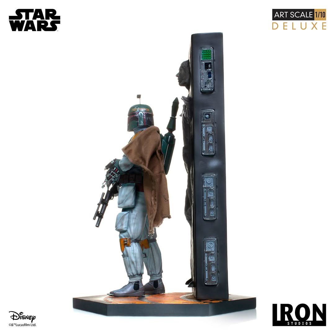 Statue Boba Fett & Han Solo in Carbonite Deluxe - Star Wars - Art Scale 1/10