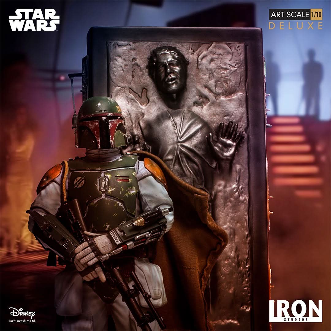 Statue Boba Fett & Han Solo in Carbonite Deluxe - Star Wars - Art Scale 1/10