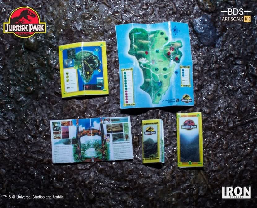 Statue T-Rex Attack (Set A) - Jurassic Park - Art Scale 1/10