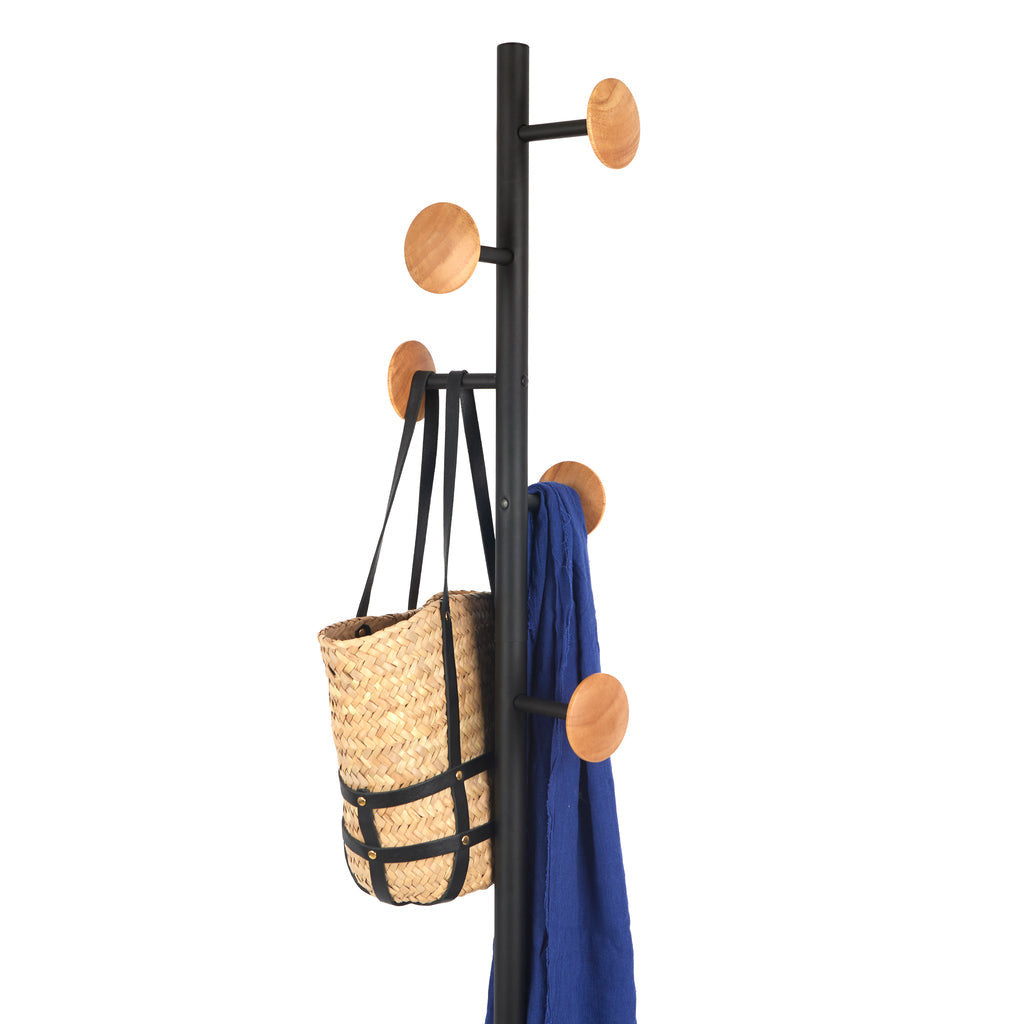 Shiitake Coat Rack – Wood & Steel