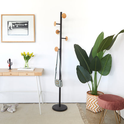 Shiitake Coat Rack – Wood & Steel