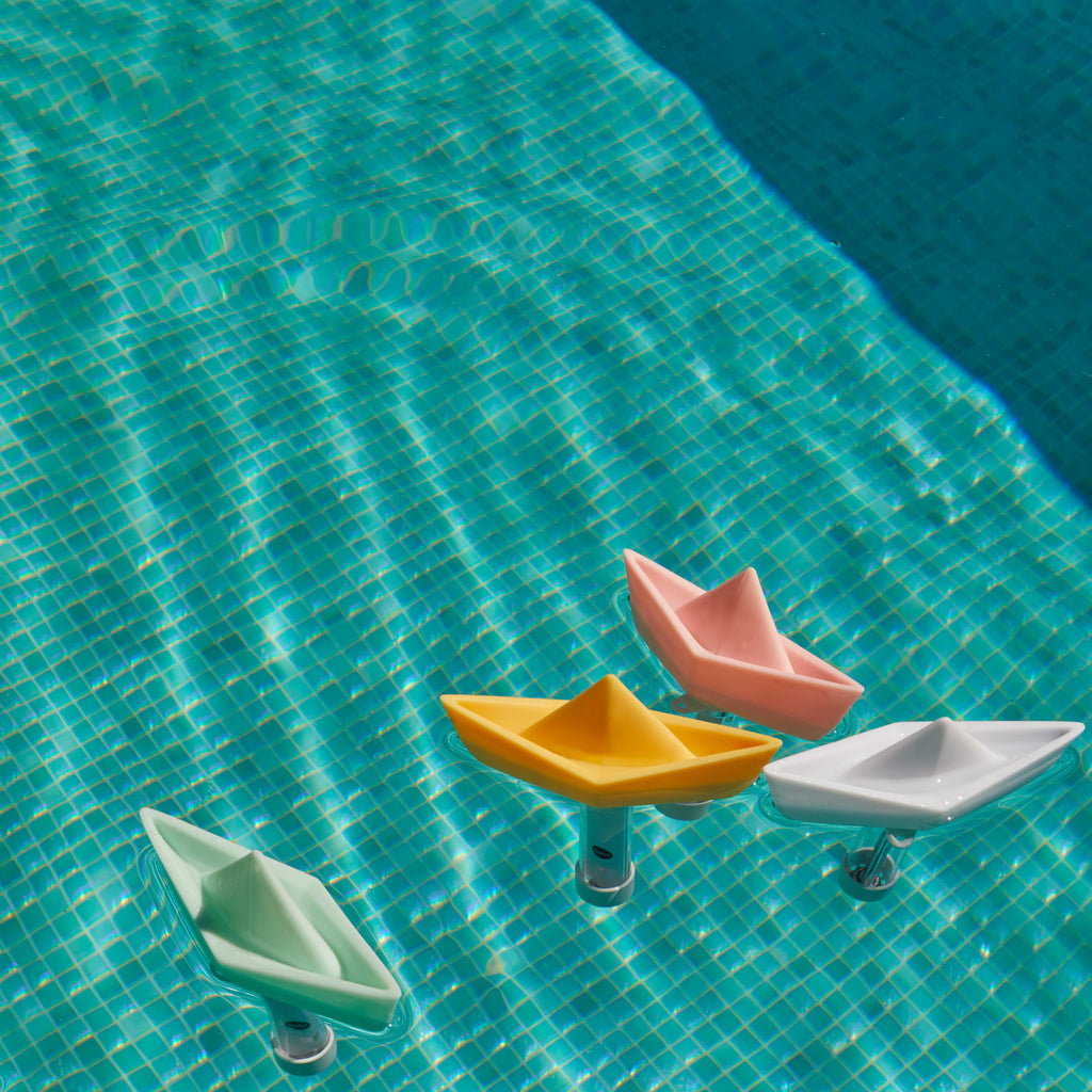 Thermomètre de Piscine en forme de Bateau en papier