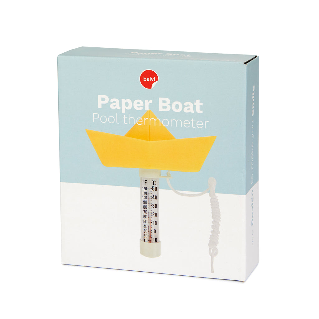 Thermomètre de Piscine en forme de Bateau en papier