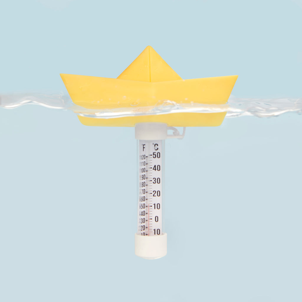 Thermomètre de Piscine en forme de Bateau en papier