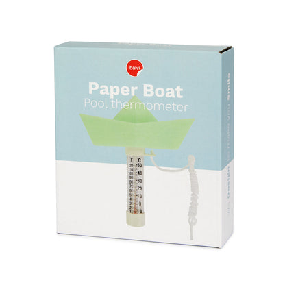 Thermomètre de Piscine en forme de Bateau en papier