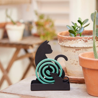 Porte spirale anti-moustiques Chat