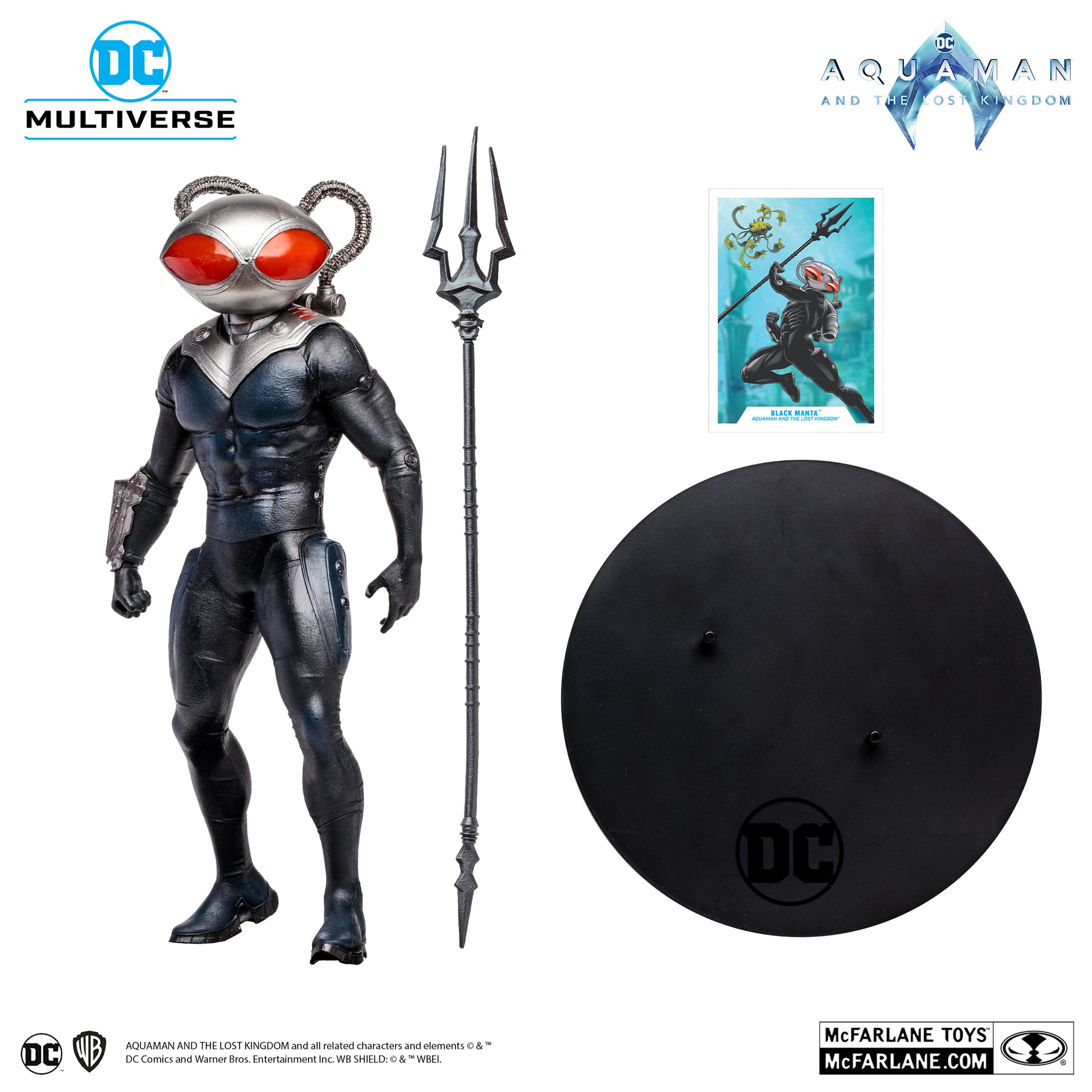 black manta aquaman and the lost kingdom 12 pvc statue mcfarlane toys