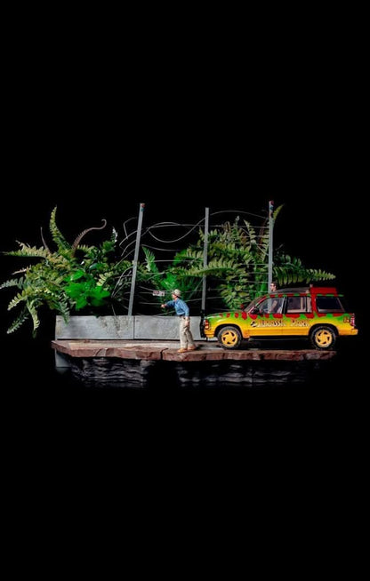 Statue T-Rex Attack - Jurassic Park (SET B) - Art Scale 1/10