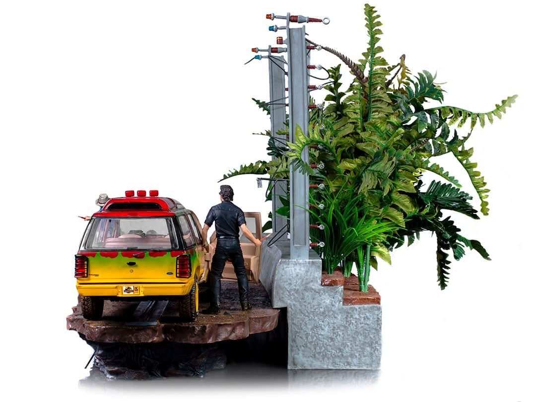 Statue T-Rex Attack - Jurassic Park (SET B) - Art Scale 1/10