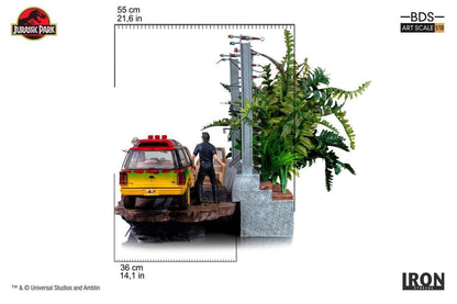 Statue T-Rex Attack - Jurassic Park (SET B) - Art Scale 1/10