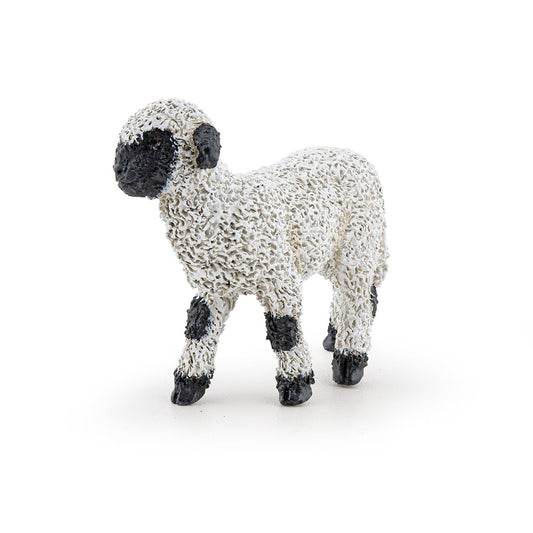 Figurine Agneau nez noir du Valais Papo - animal de la ferme