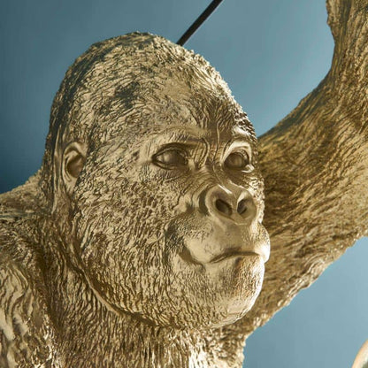 Applique murale Gorille Jungle Jack doré