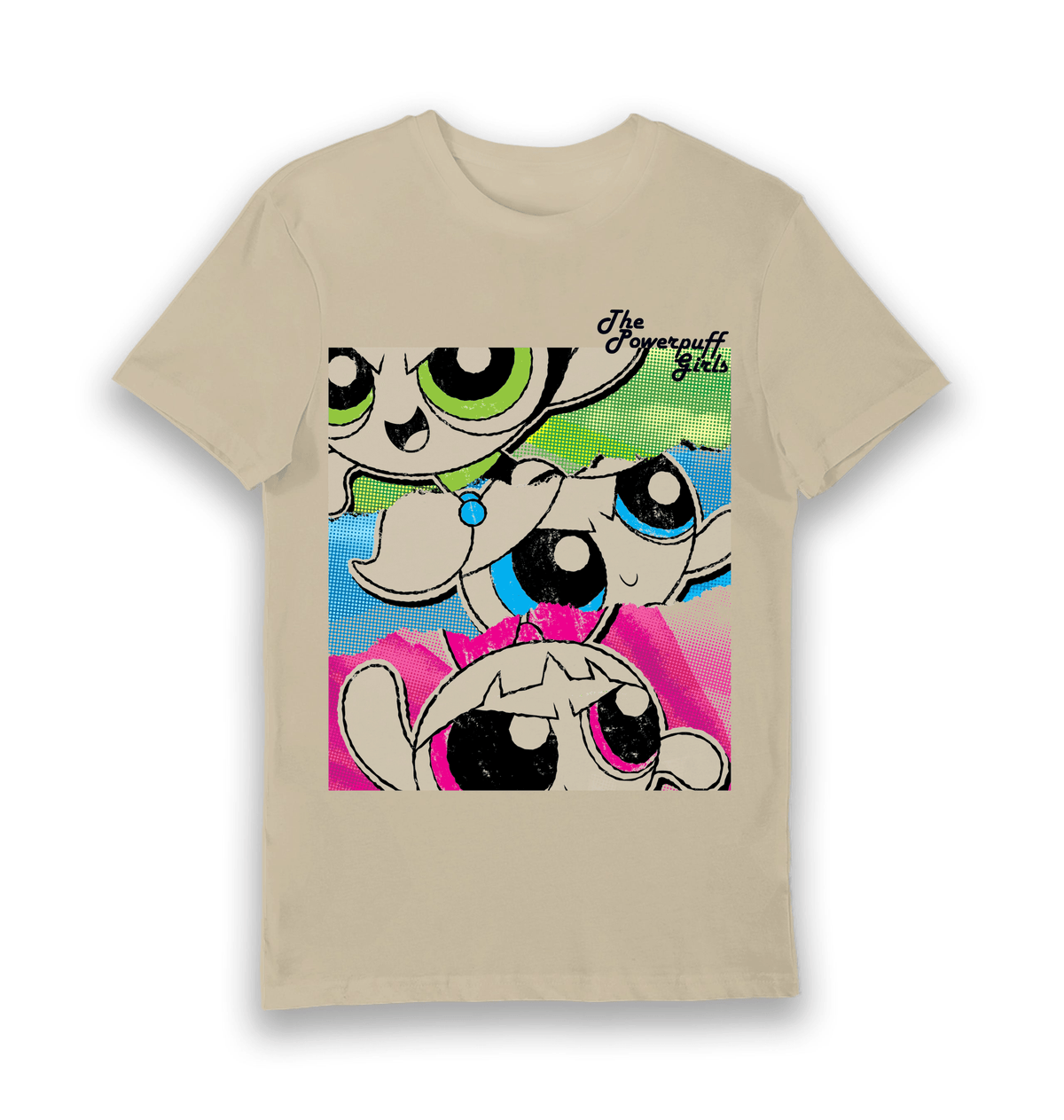 T-shirt adulte Powerpuff Girls affiche vintage