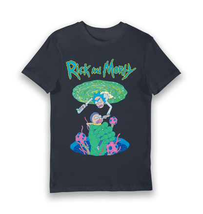 T-shirt Rick and Morty portail