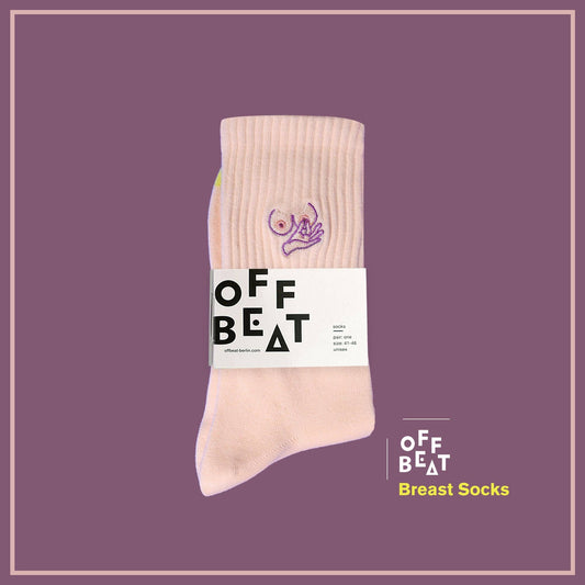 Chaussettes brodées Seins