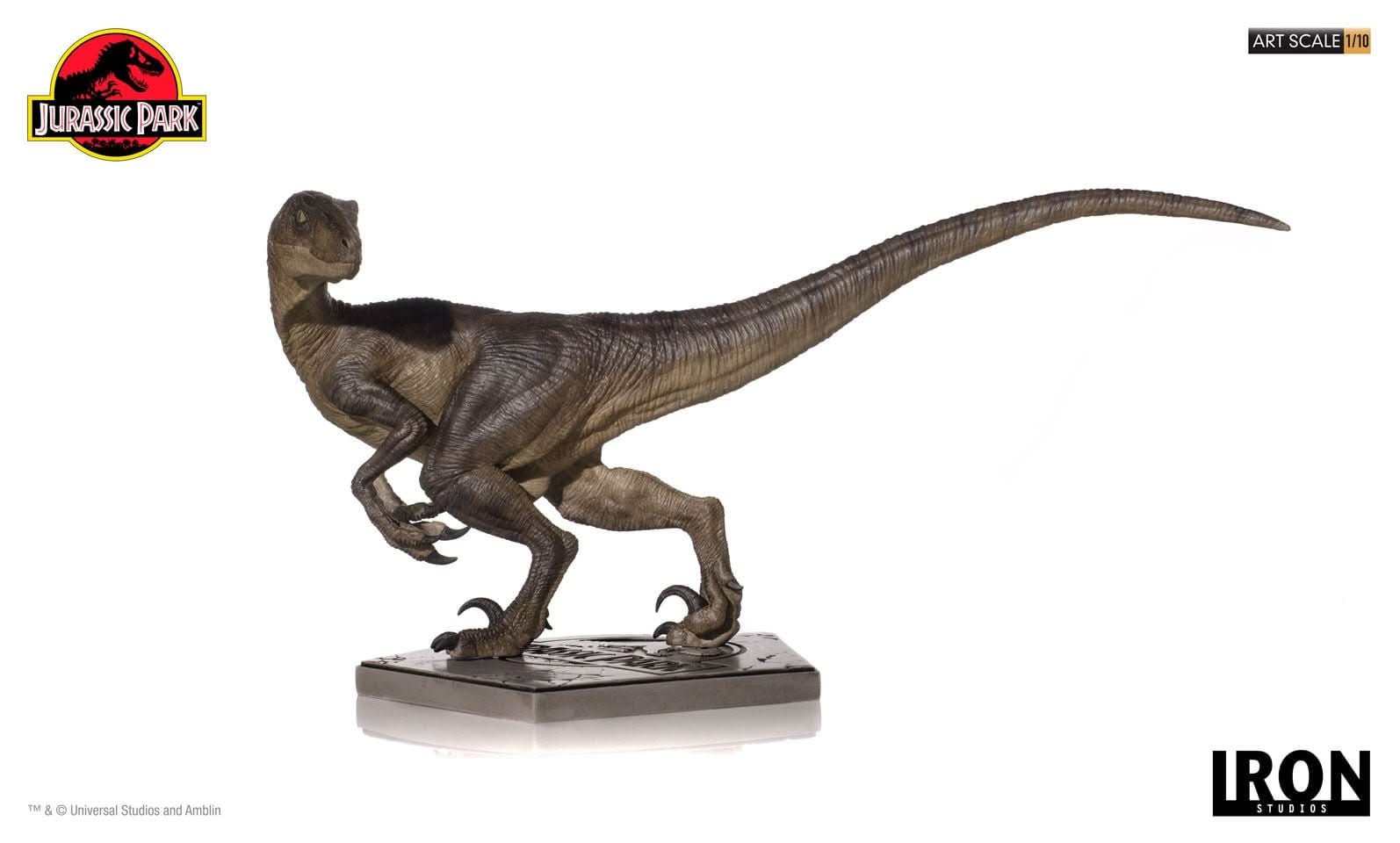 Statue Velociraptor - Jurassic Park - Art Scale 1/10