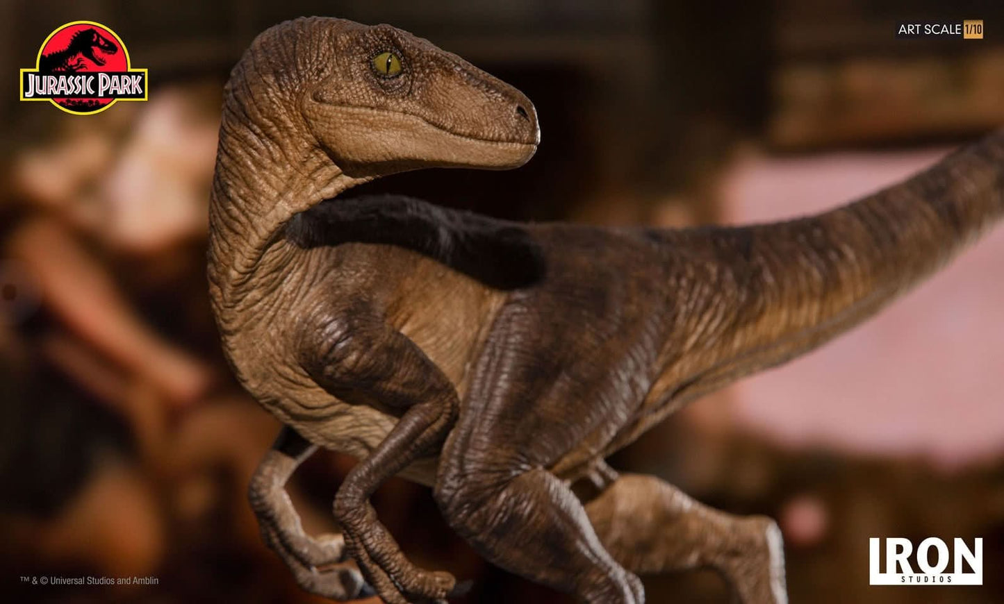 Statue Velociraptor - Jurassic Park - Art Scale 1/10