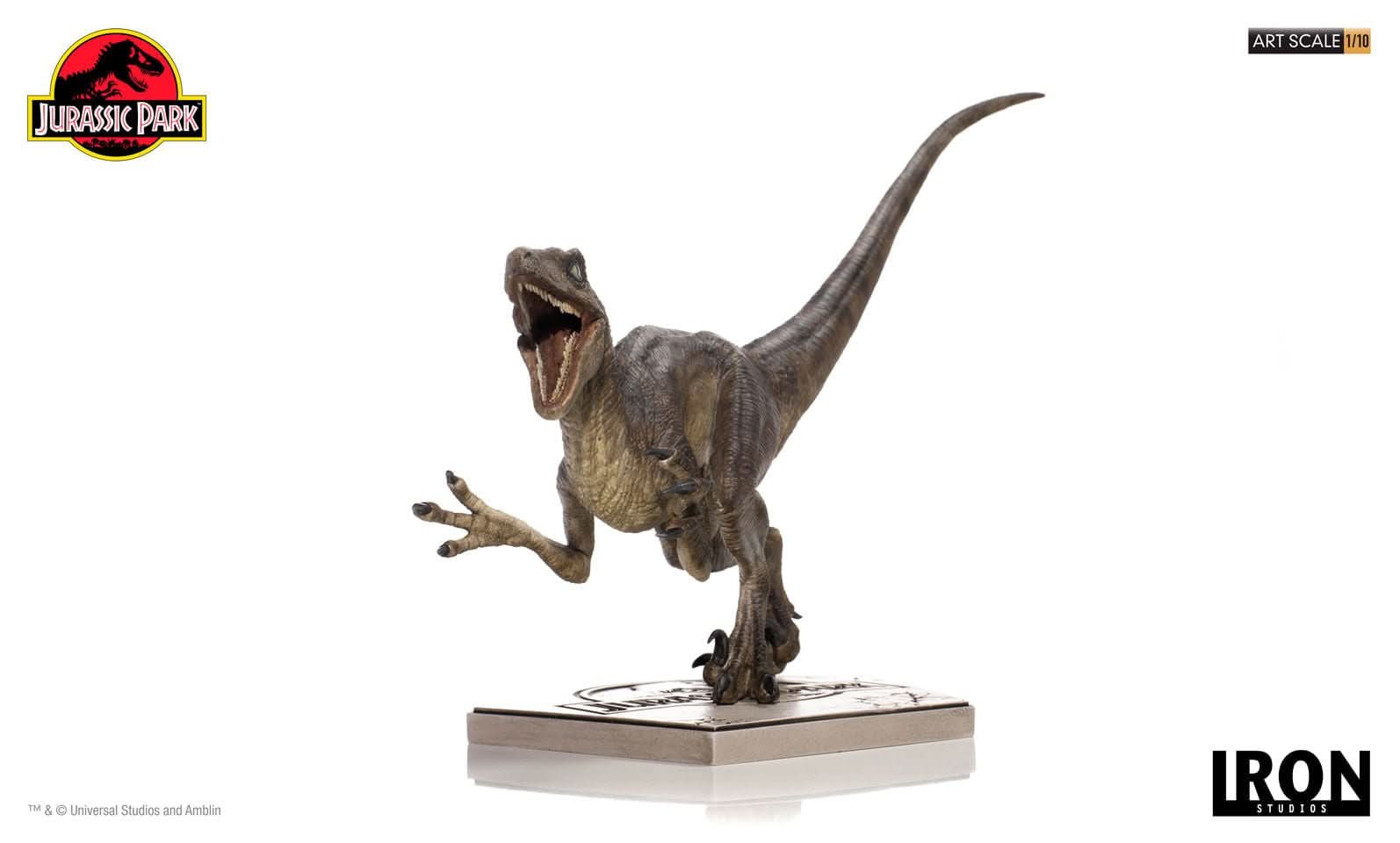 Statue Velociraptor Attack - Jurassic Park - Art Scale 1/10