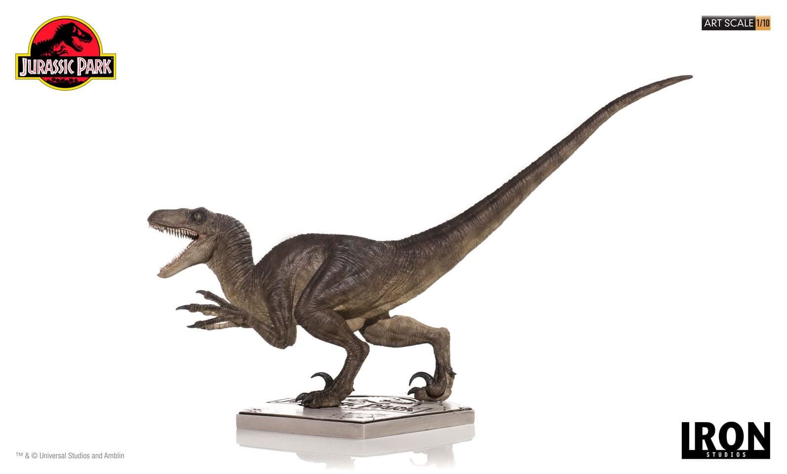 Statue Velociraptor Attack - Jurassic Park - Art Scale 1/10