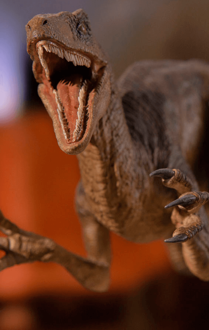 Statue Velociraptor Attack - Jurassic Park - Art Scale 1/10