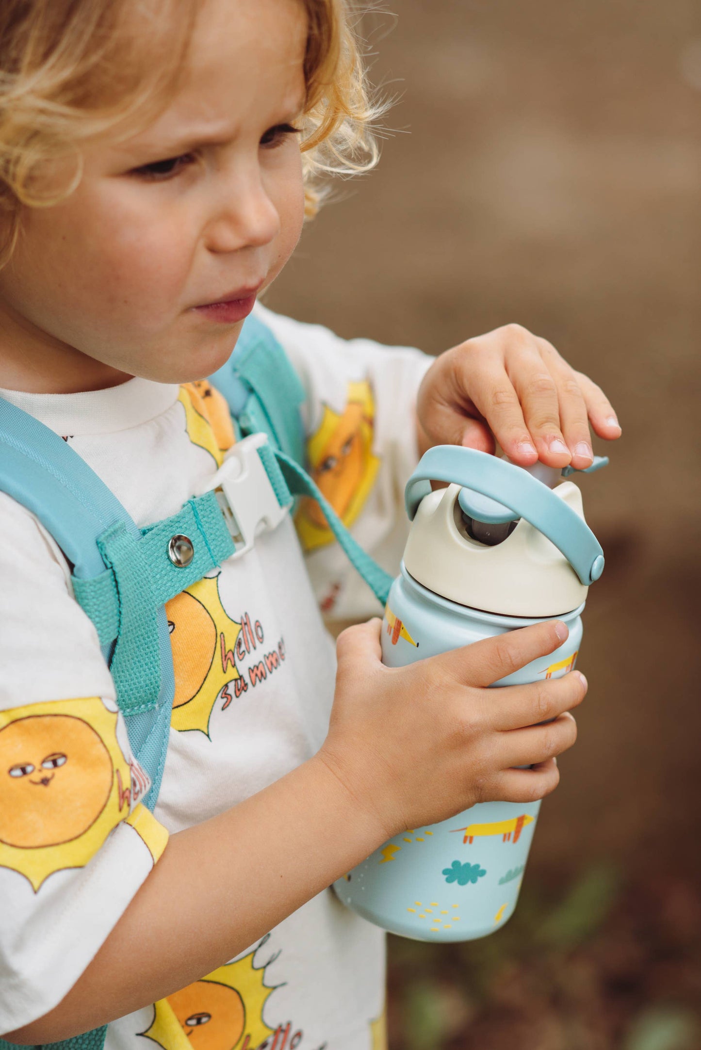 Tiny Bits Stainless Steel Insulated Water Bottle for Children