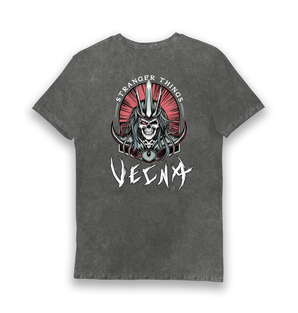 T-shirt adulte Stranger Things Vecna D&D Eco Stonewash
