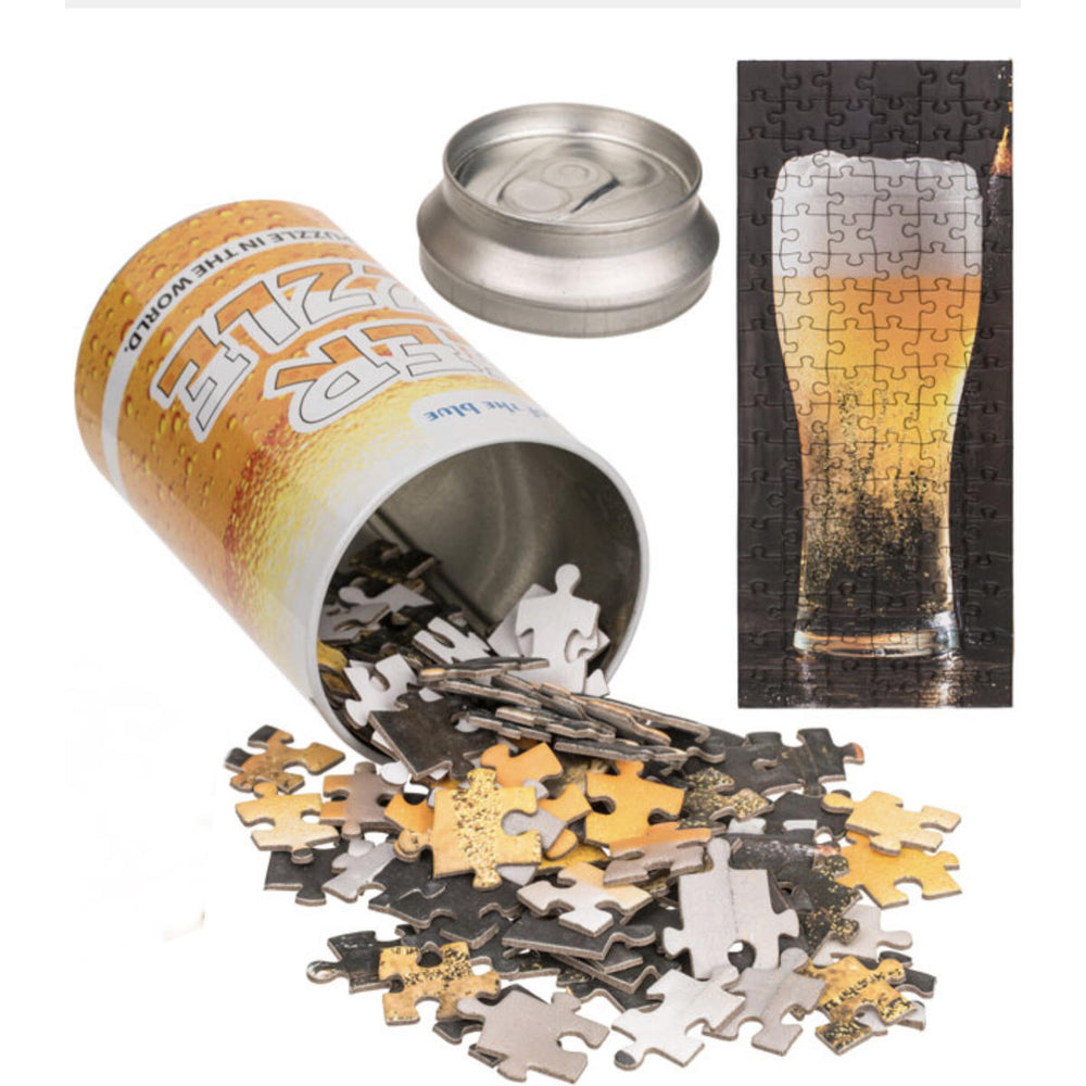 Puzzel van een pint bier met 102 stukjes