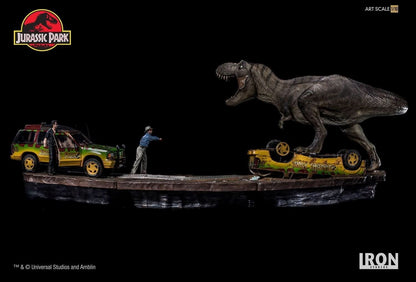 スタチュー T-Rex Attack - アートスケール 1/10 - ジュラシック・パーク - セットA/B