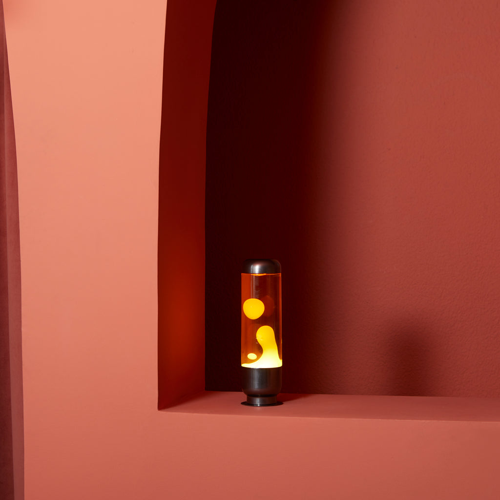 Capsule Lava Lamp - Orange/Yellow