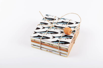 Sous-verres en céramique Sardines