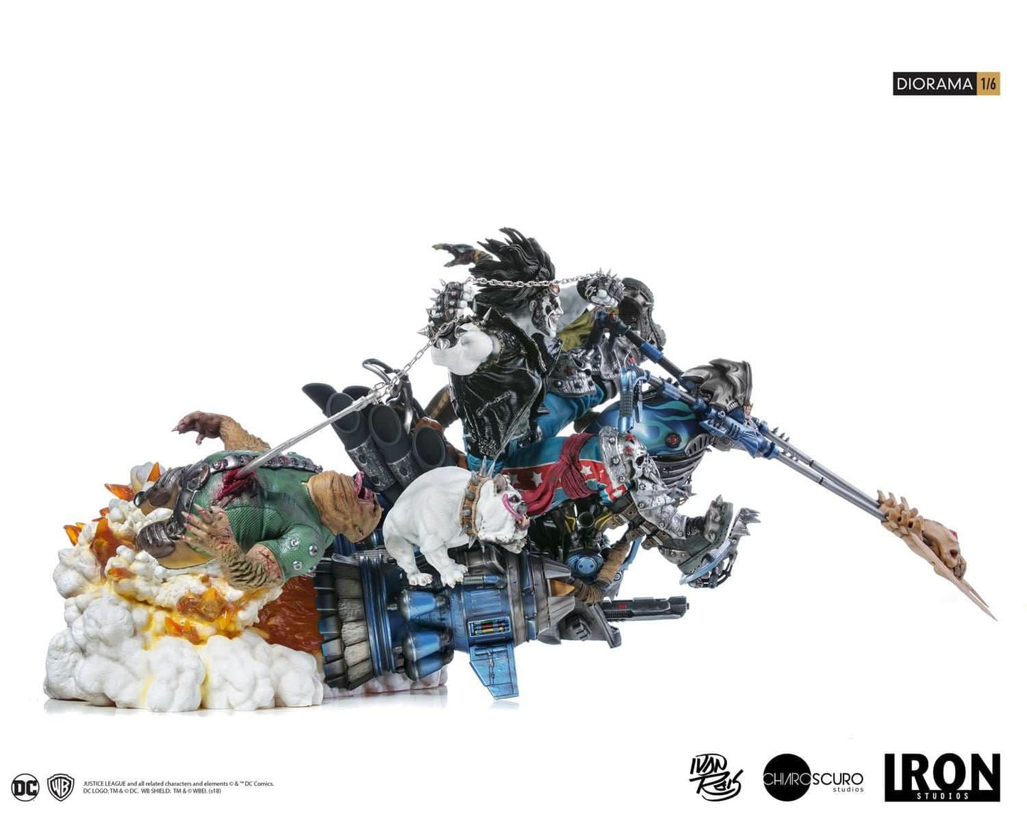 Statue Lobo 1/6 Diorama - By Ivan Reis - DC Comics