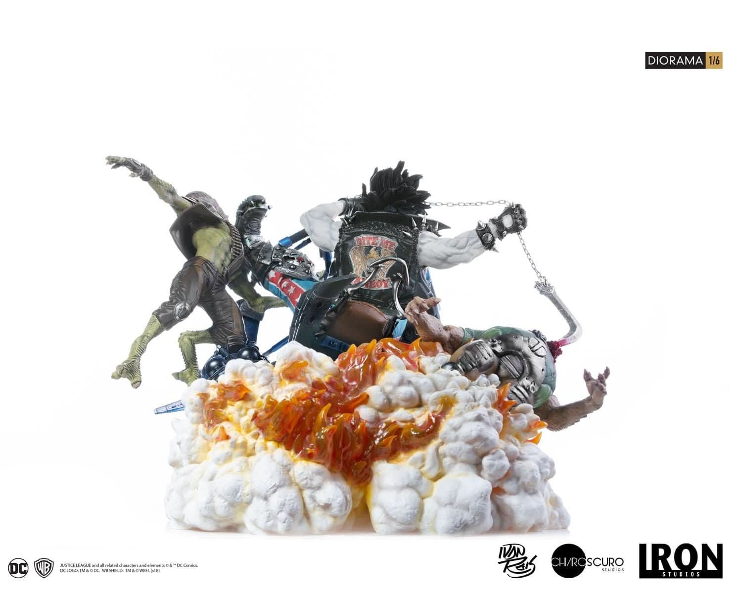 Statue Lobo 1/6 Diorama - By Ivan Reis - DC Comics