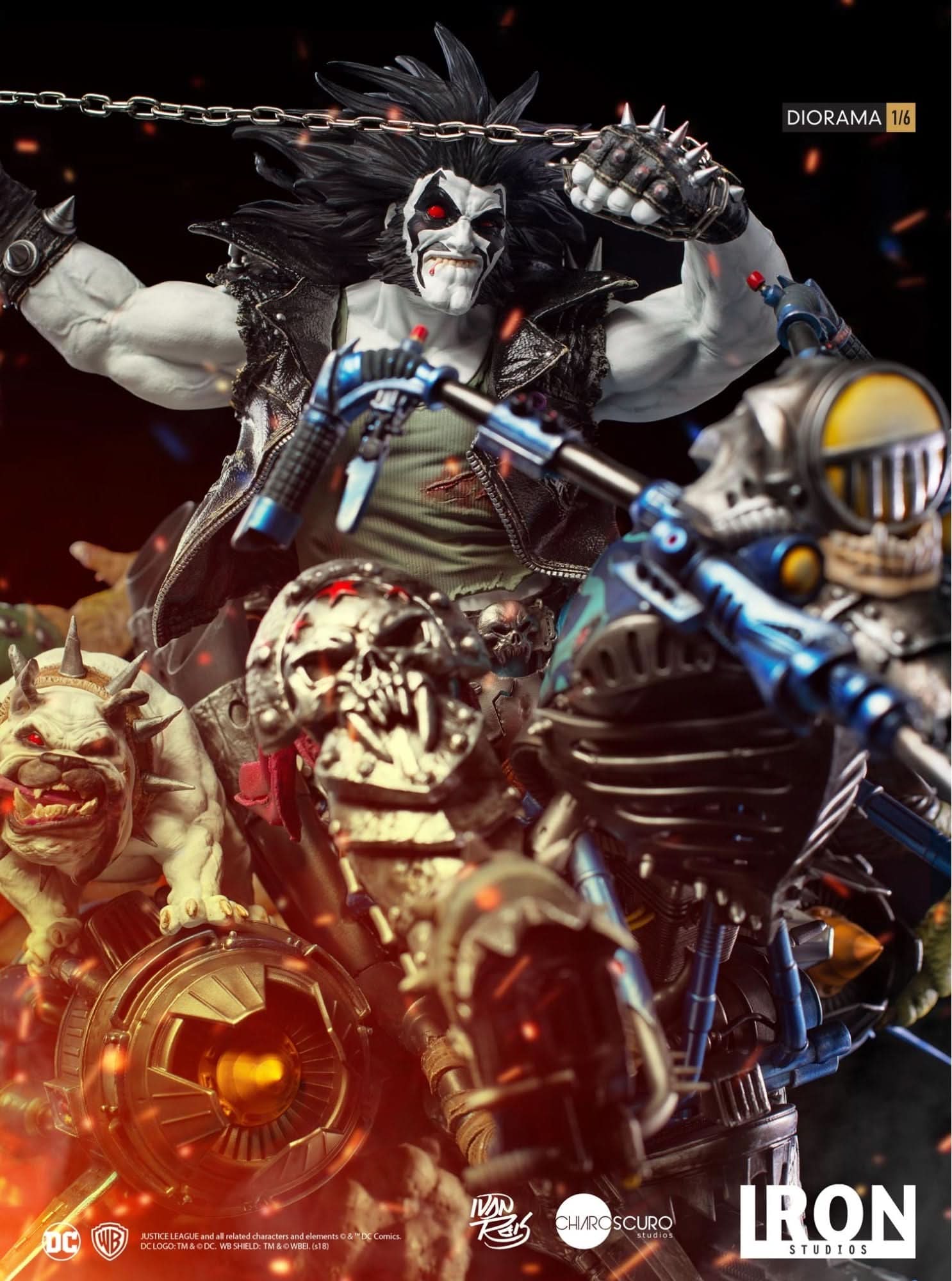 Statue Lobo 1/6 Diorama - By Ivan Reis - DC Comics