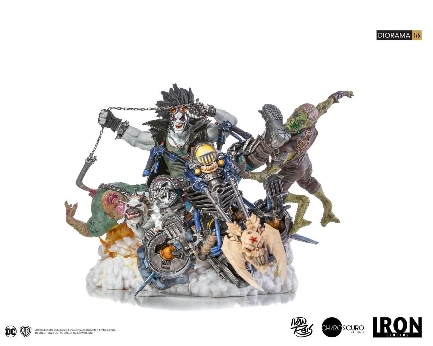 Statue Lobo 1/6 Diorama - By Ivan Reis - DC Comics