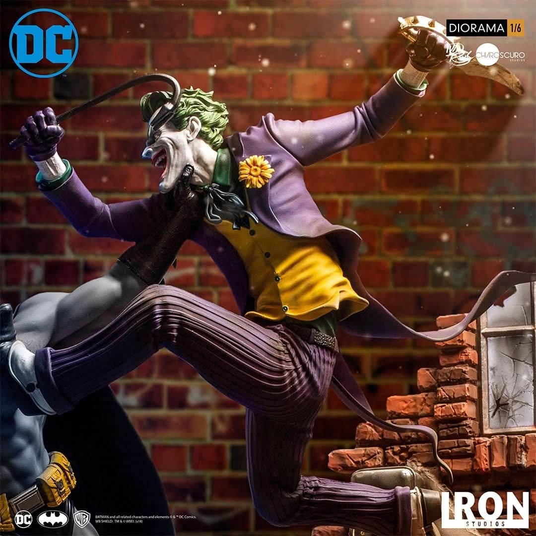 Statue Batman Vs Joker - Dc Comics By Ivan Reis - Battle Diorama 1/6