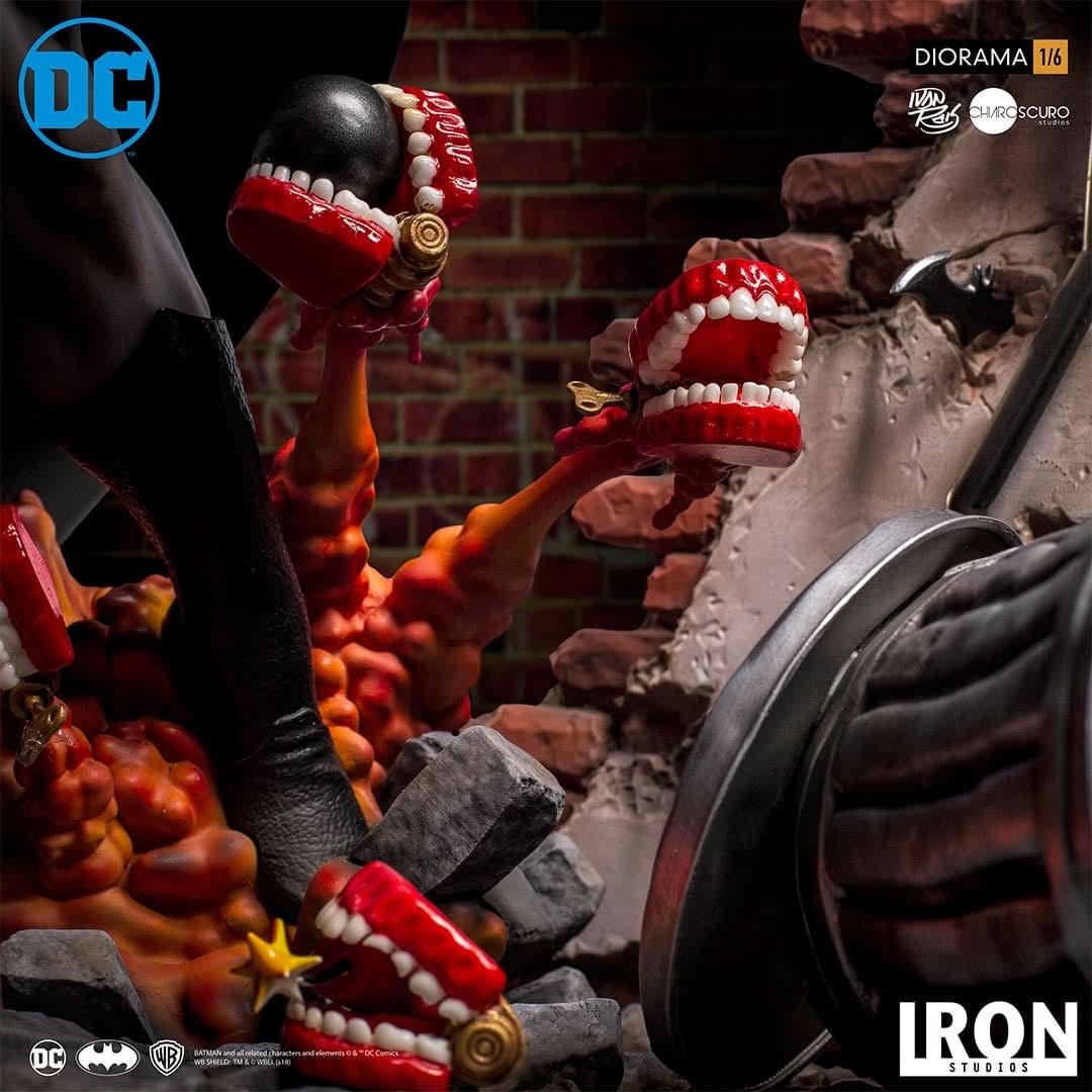 Statue Batman Vs Joker - Dc Comics By Ivan Reis - Battle Diorama 1/6
