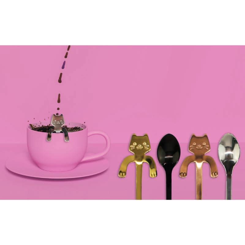 Cuillères à café Chatons – Set de 4 Winkee – vue 3