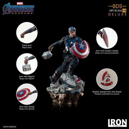 Statue Captain America Deluxe - Avengers: End Game - Art Scale 1/10 - Marvel Comics