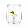 Drinking glass duck