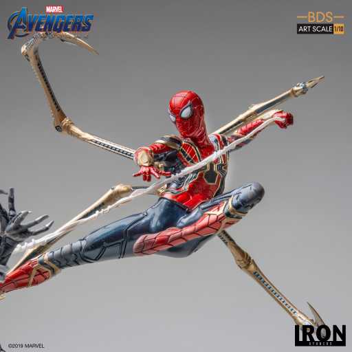 アイアンスパイダー vs アウトライダー - アベンジャーズ/エンドゲーム - アートスケール - マーベルコミックス