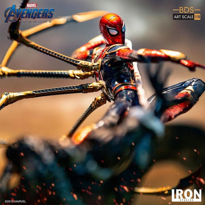 アイアンスパイダー vs アウトライダー - アベンジャーズ/エンドゲーム - アートスケール - マーベルコミックス