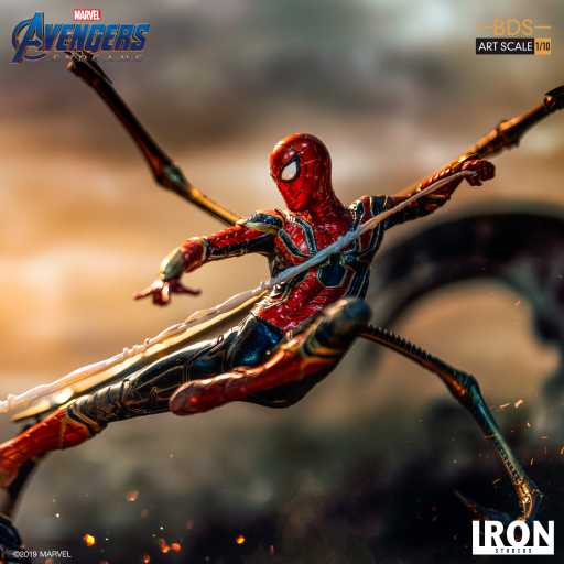 アイアンスパイダー vs アウトライダー - アベンジャーズ/エンドゲーム - アートスケール - マーベルコミックス