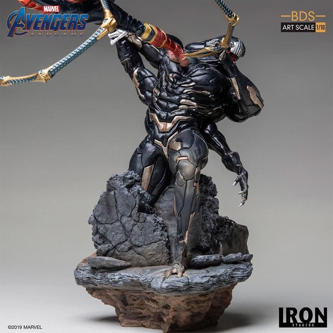 アイアンスパイダー vs アウトライダー - アベンジャーズ/エンドゲーム - アートスケール - マーベルコミックス