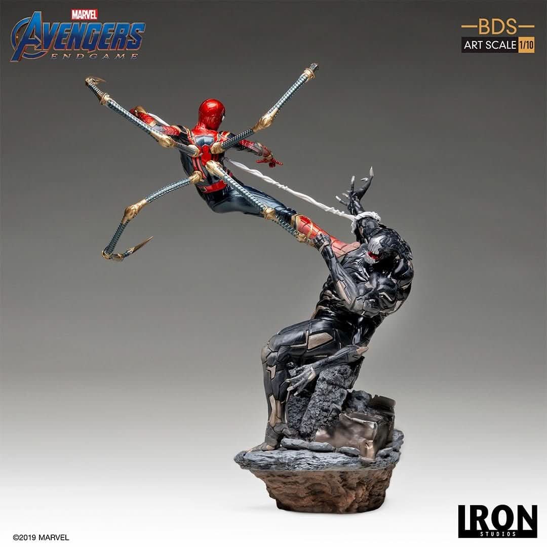 アイアンスパイダー vs アウトライダー - アベンジャーズ/エンドゲーム - アートスケール - マーベルコミックス