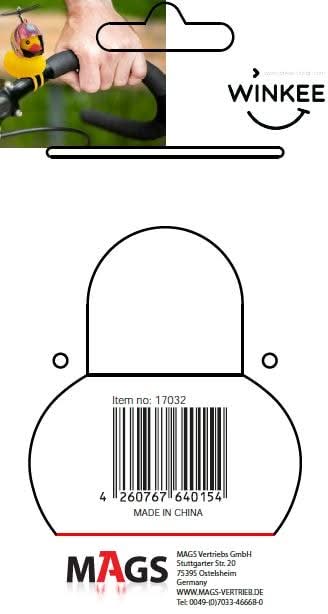 Canard couineur de vélo avec casque Winkee – vue 9