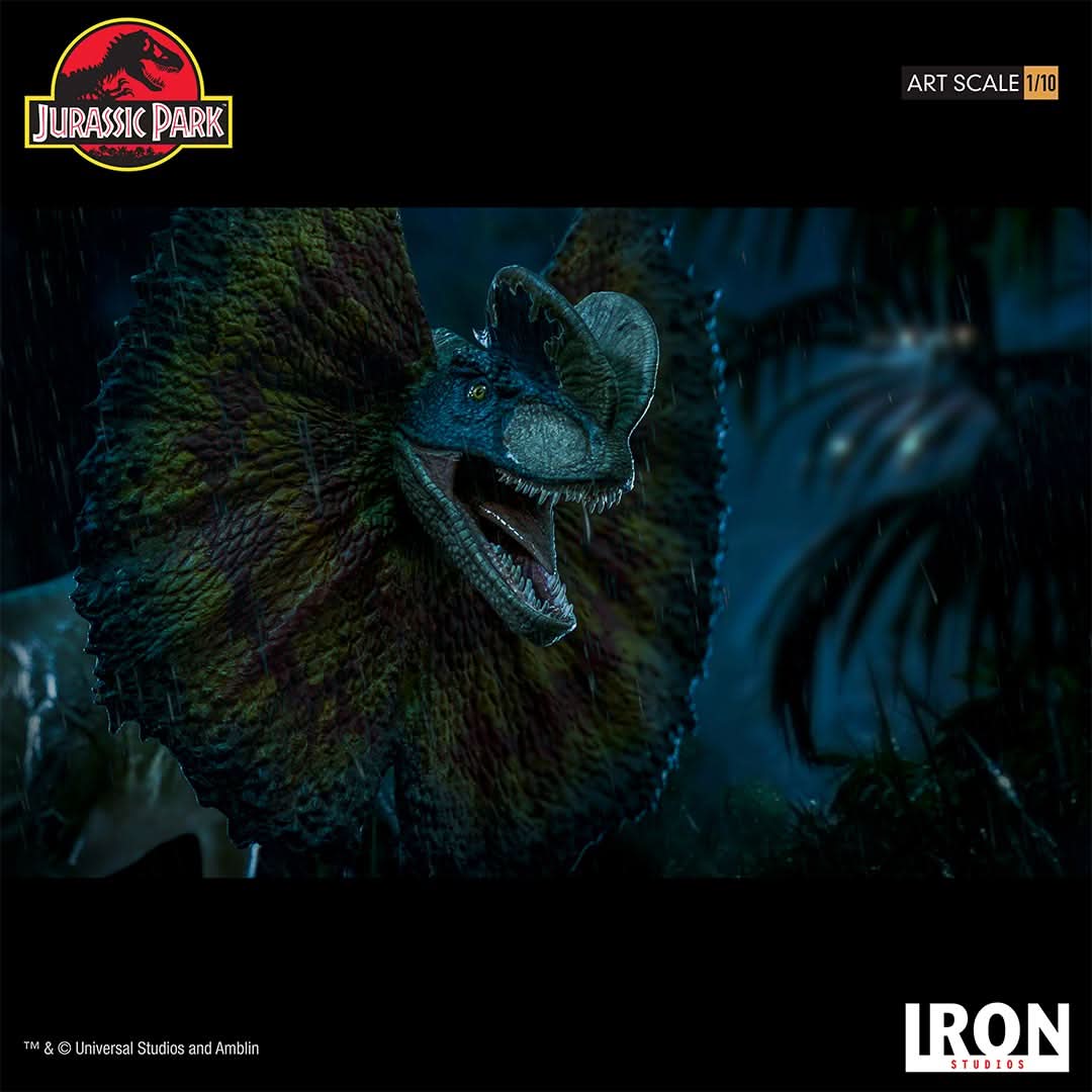 Statue Dilophosaurus - Jurassic Park - Art Scale 1/10